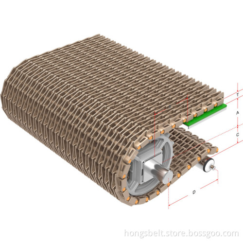 Food Grade Modular Conveyor Belt (HS-2500D)